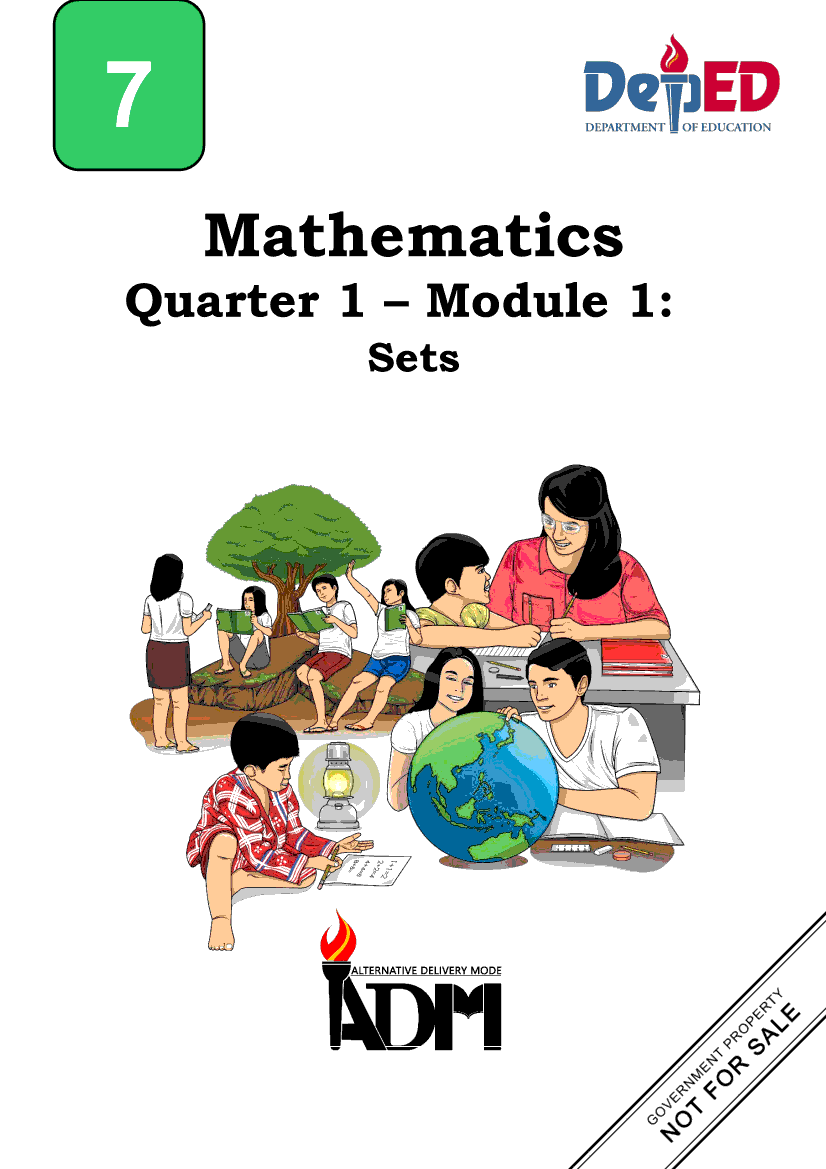 302796-Salong National High School-Math 7-Quarter 1-Module 1: Sets